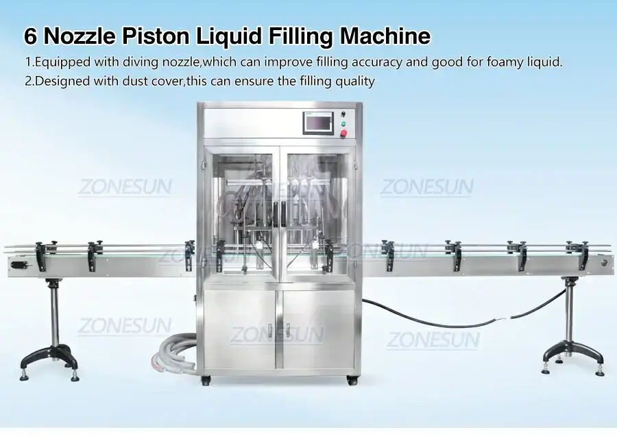 Piston Liquid Filling Machine-ZONESUN TECHNOLOGY LIMITED Piston Liquid Filling Machine-ZONESUN TECHNOLOGY LIMITED