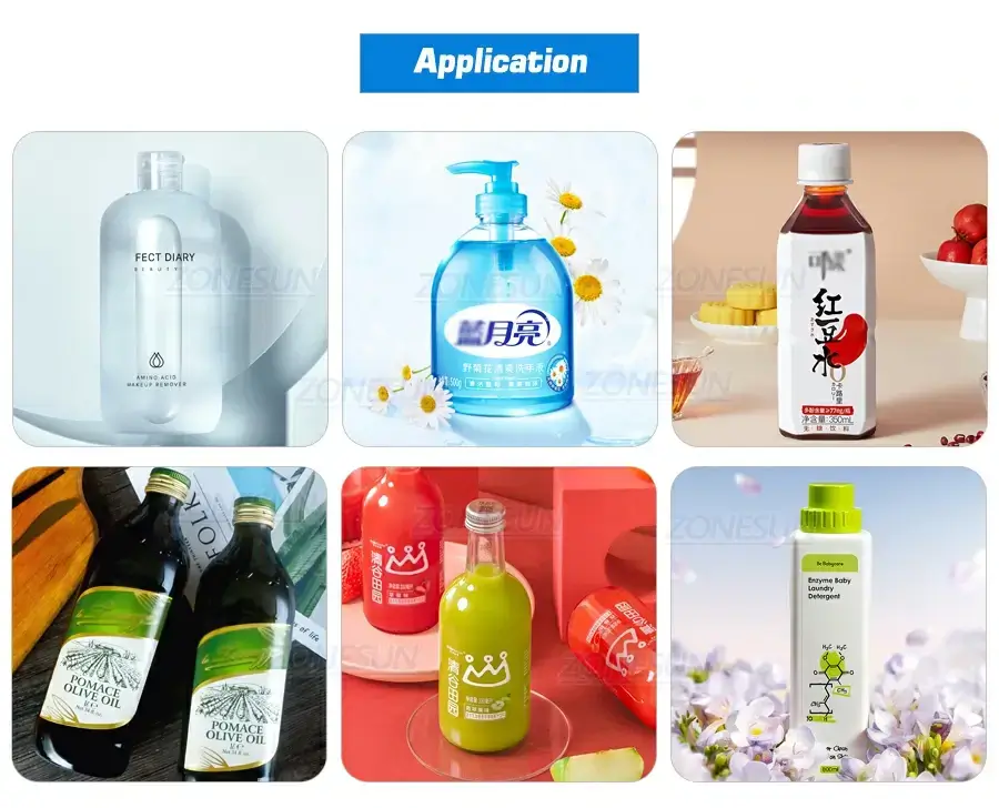 4 Heads Liquid Filling Machine-ZONESUN TECHNOLOGY LIMITED 4 Heads Liquid Filling Machine-ZONESUN TECHNOLOGY LIMITED