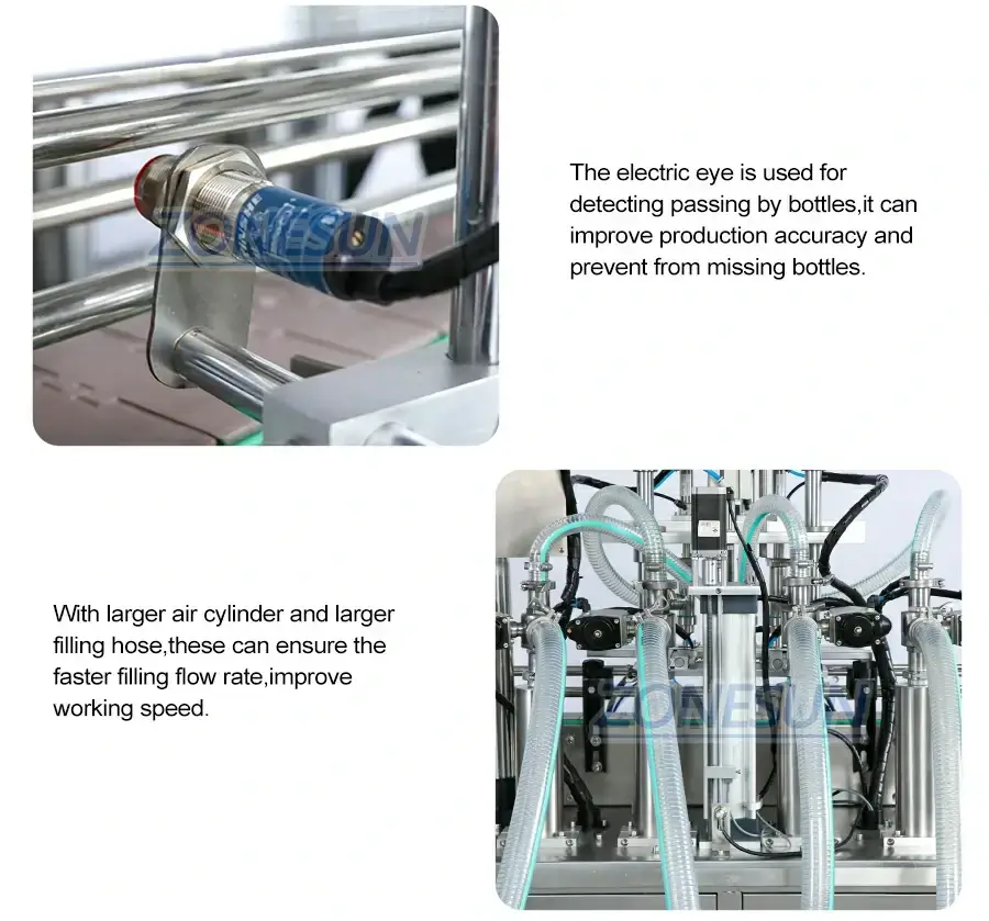 4 Heads Liquid Filling Machine-ZONESUN TECHNOLOGY LIMITED 4 Heads Liquid Filling Machine-ZONESUN TECHNOLOGY LIMITED