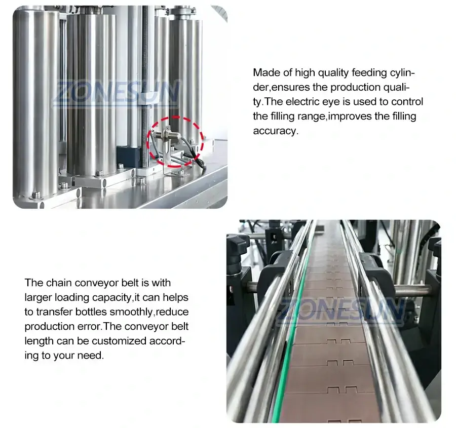 4 Heads Liquid Filling Machine-ZONESUN TECHNOLOGY LIMITED 4 Heads Liquid Filling Machine-ZONESUN TECHNOLOGY LIMITED