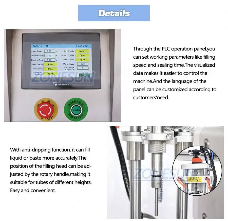 Ointment Tube Filling Sealing Machine-ZONESUN TECHNOLOGY LIMITED Ointment Tube Filling Sealing Machine-ZONESUN TECHNOLOGY LIMITED