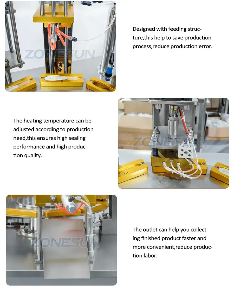 Honey Spoon Filling Sealing Machine-ZONESUN TECHNOLOGY LIMITED Honey Spoon Filling Sealing Machine-ZONESUN TECHNOLOGY LIMITED