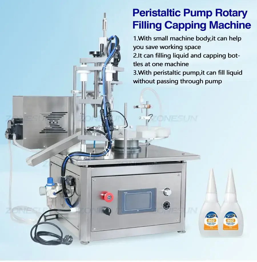 Peristaltic Pump Filling Capping Machine-ZONESUN TECHNOLOGY LIMITED Peristaltic Pump Filling Capping Machine-ZONESUN TECHNOLOGY LIMITED
