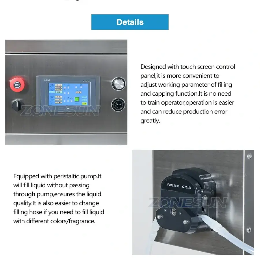 Peristaltic Pump Filling Capping Machine-ZONESUN TECHNOLOGY LIMITED Peristaltic Pump Filling Capping Machine-ZONESUN TECHNOLOGY LIMITED