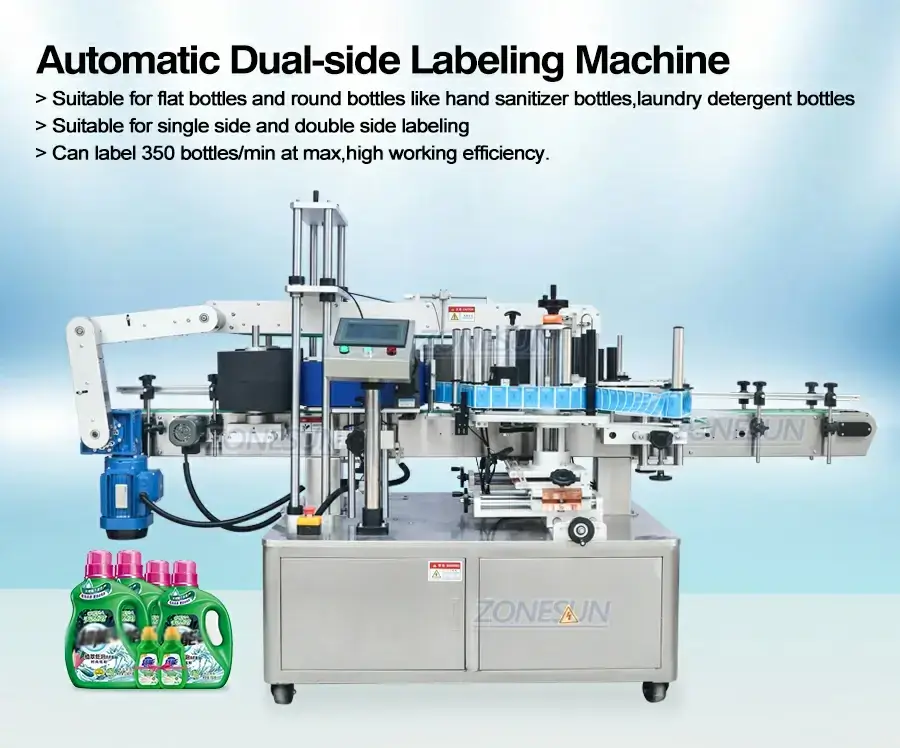 Double Size Labeling Machine-ZONESUN TECHNOLOGY LIMITED Double Size Labeling Machine-ZONESUN TECHNOLOGY LIMITED
