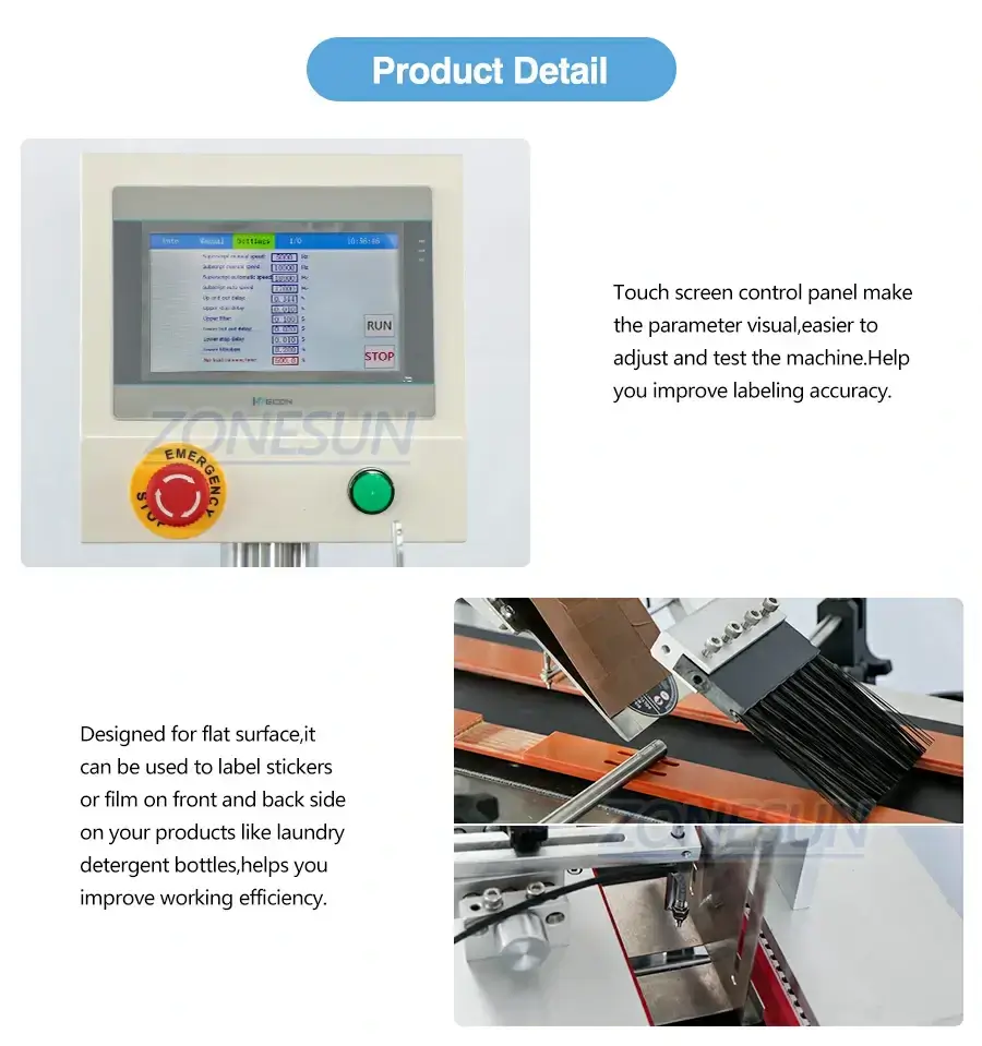 Top Bottom Flat Labeling Machine-ZONESUN TECHNOLOGY LIMITED Top Bottom Flat Labeling Machine-ZONESUN TECHNOLOGY LIMITED