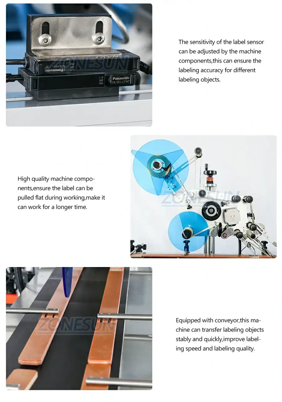 Top Bottom Flat Labeling Machine-ZONESUN TECHNOLOGY LIMITED Top Bottom Flat Labeling Machine-ZONESUN TECHNOLOGY LIMITED