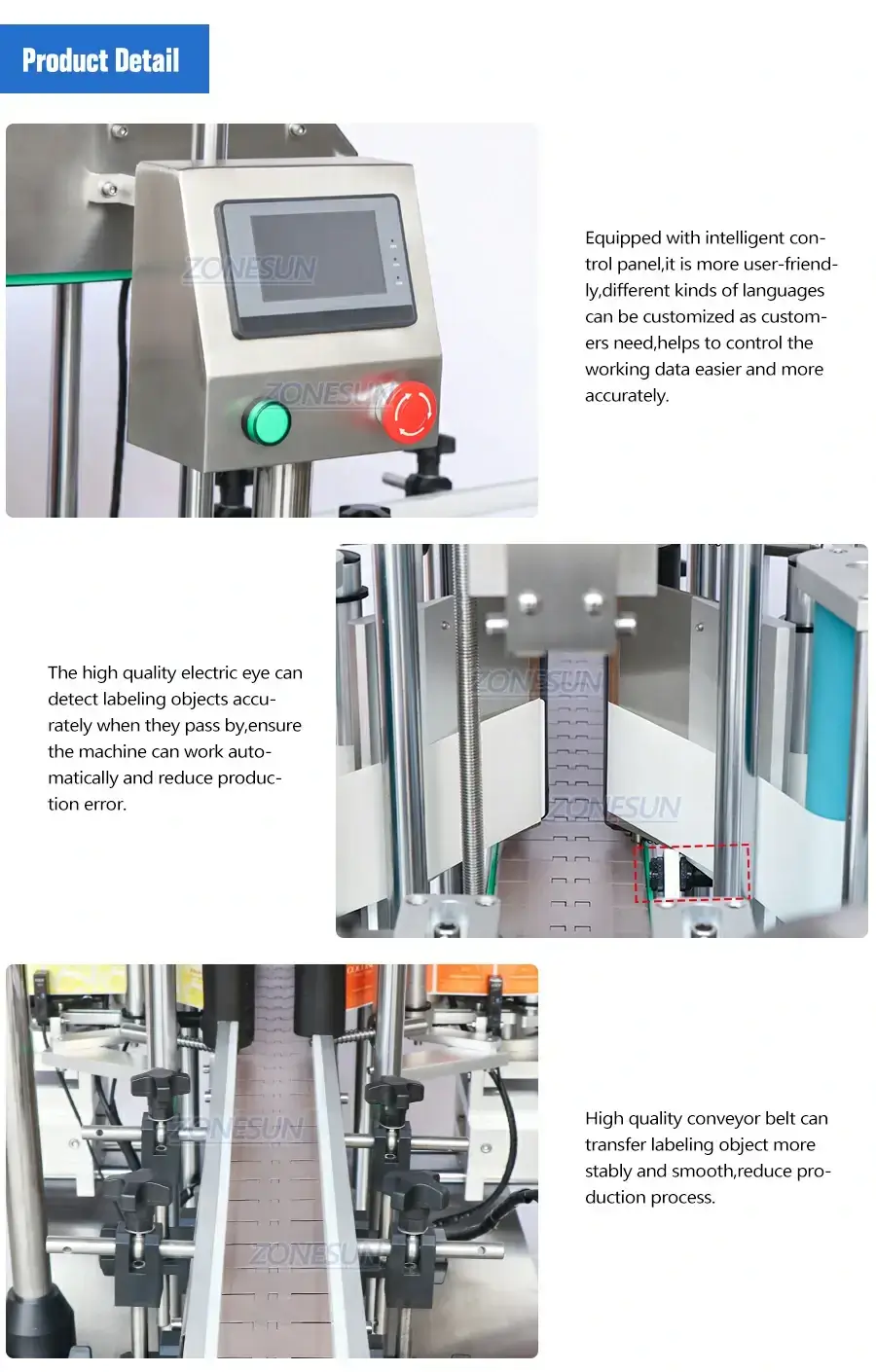 Double Sided Labeling Machine-ZONESUN TECHNOLOGY LIMITED Double Sided Labeling Machine-ZONESUN TECHNOLOGY LIMITED