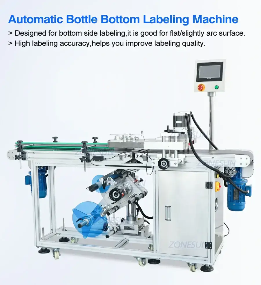 Bottom Surface Labeling Machine-ZONESUN TECHNOLOGY LIMITED Bottom Surface Labeling Machine-ZONESUN TECHNOLOGY LIMITED