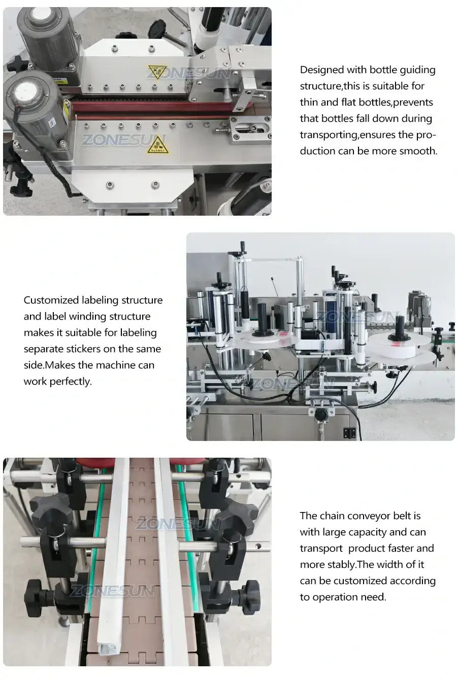 Front And Back Labeling Machines-ZONESUN TECHNOLOGY LIMITED Front And Back Labeling Machines-ZONESUN TECHNOLOGY LIMITED
