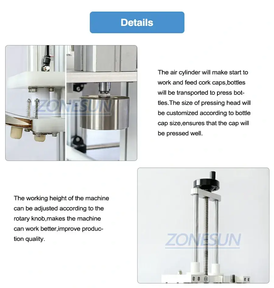 Bottle Cap Pressing Machine-ZONESUN TECHNOLOGY LIMITED