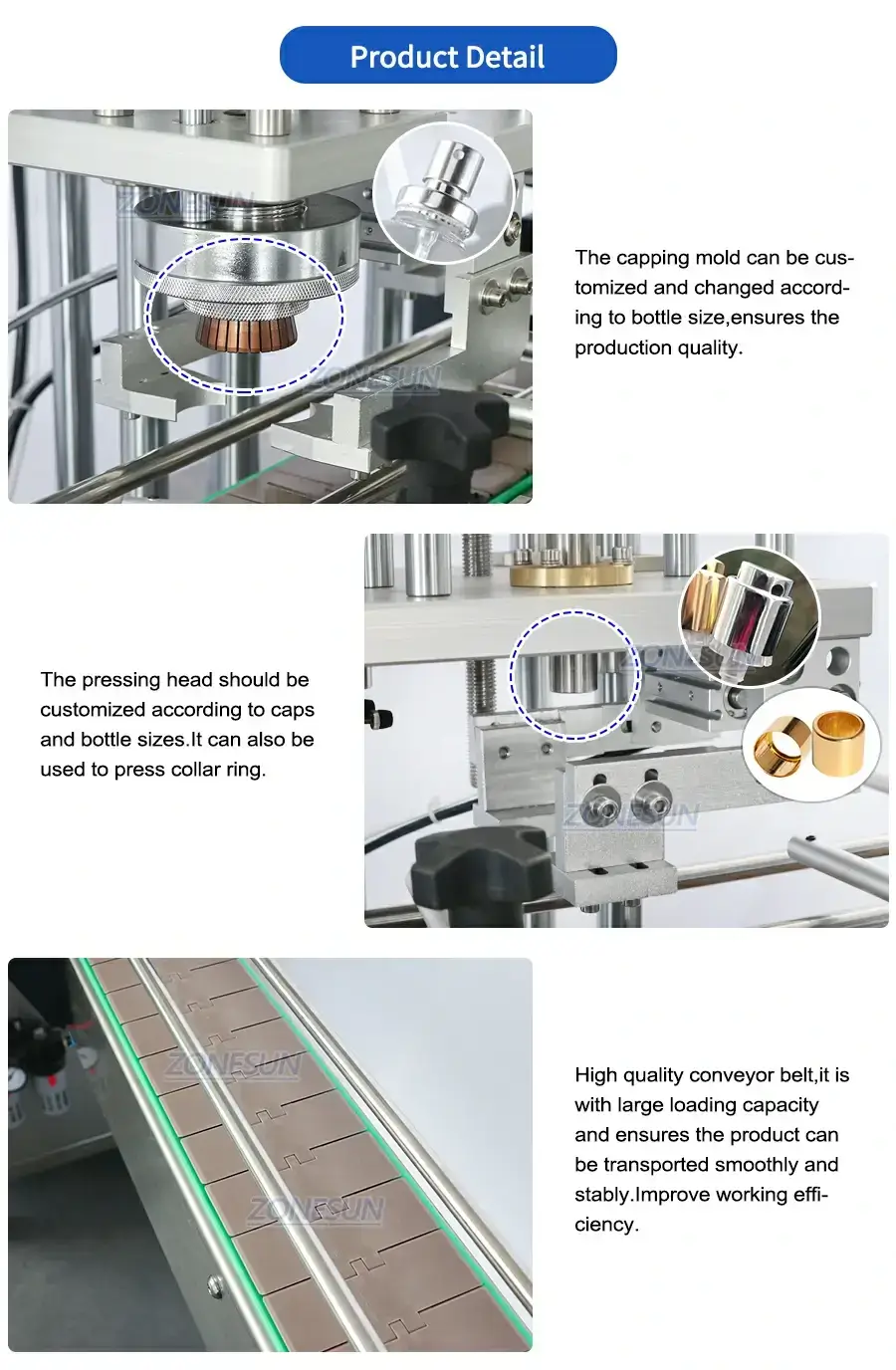 Perfume Bottle Capping Machine-ZONESUN TECHNOLOGY LIMITED Perfume Bottle Capping Machine-ZONESUN TECHNOLOGY LIMITED