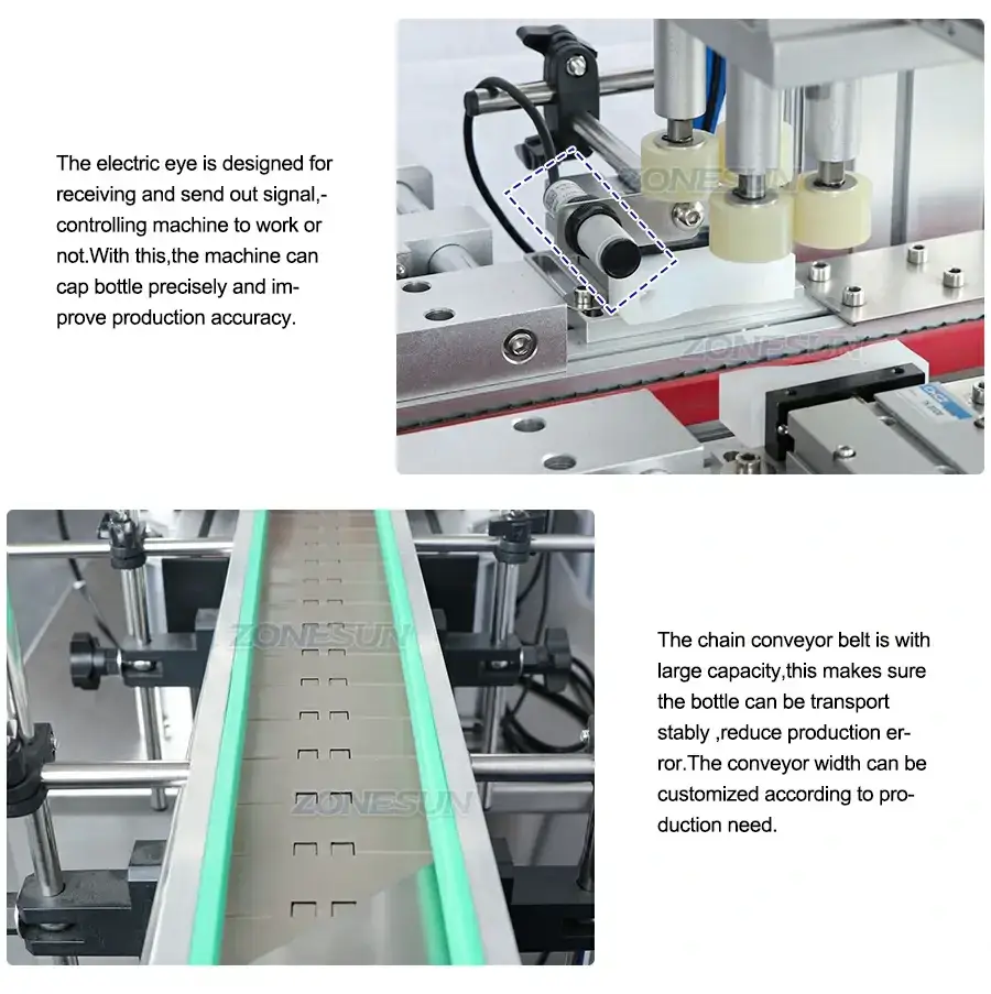 Capping Machine With Cap Vibratory Feeder-ZONESUN TECHNOLOGY LIMITED Capping Machine With Cap Vibratory Feeder-ZONESUN TECHNOLOGY LIMITED