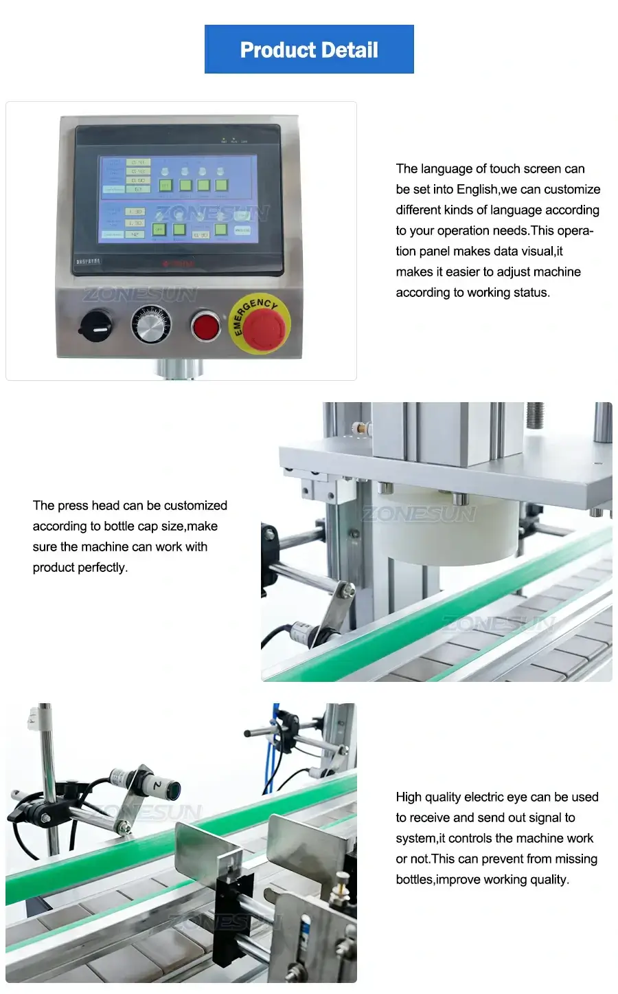 Wine Bottle Capping Machine-ZONESUN TECHNOLOGY LIMITED Wine Bottle Capping Machine-ZONESUN TECHNOLOGY LIMITED