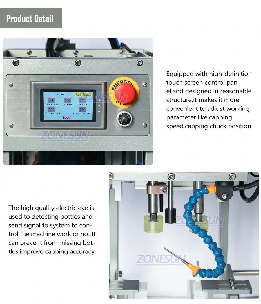 Desktop Capping Machine-ZONESUN TECHNOLOGY LIMITED Desktop Capping Machine-ZONESUN TECHNOLOGY LIMITED