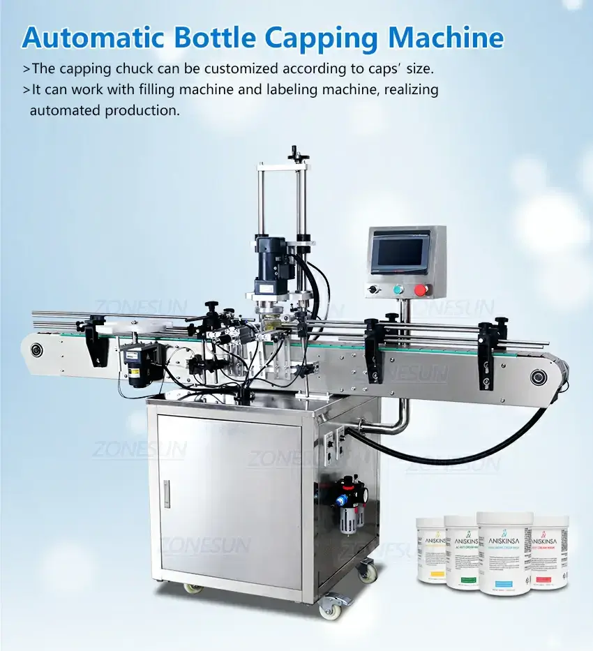 Twist Off Cap Capping Machine-ZONESUN TECHNOLOGY LIMITED Twist Off Cap Capping Machine-ZONESUN TECHNOLOGY LIMITED