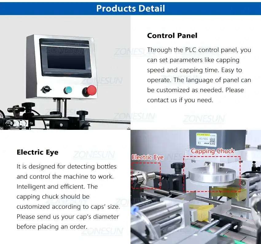 Twist Off Cap Capping Machine-ZONESUN TECHNOLOGY LIMITED Twist Off Cap Capping Machine-ZONESUN TECHNOLOGY LIMITED