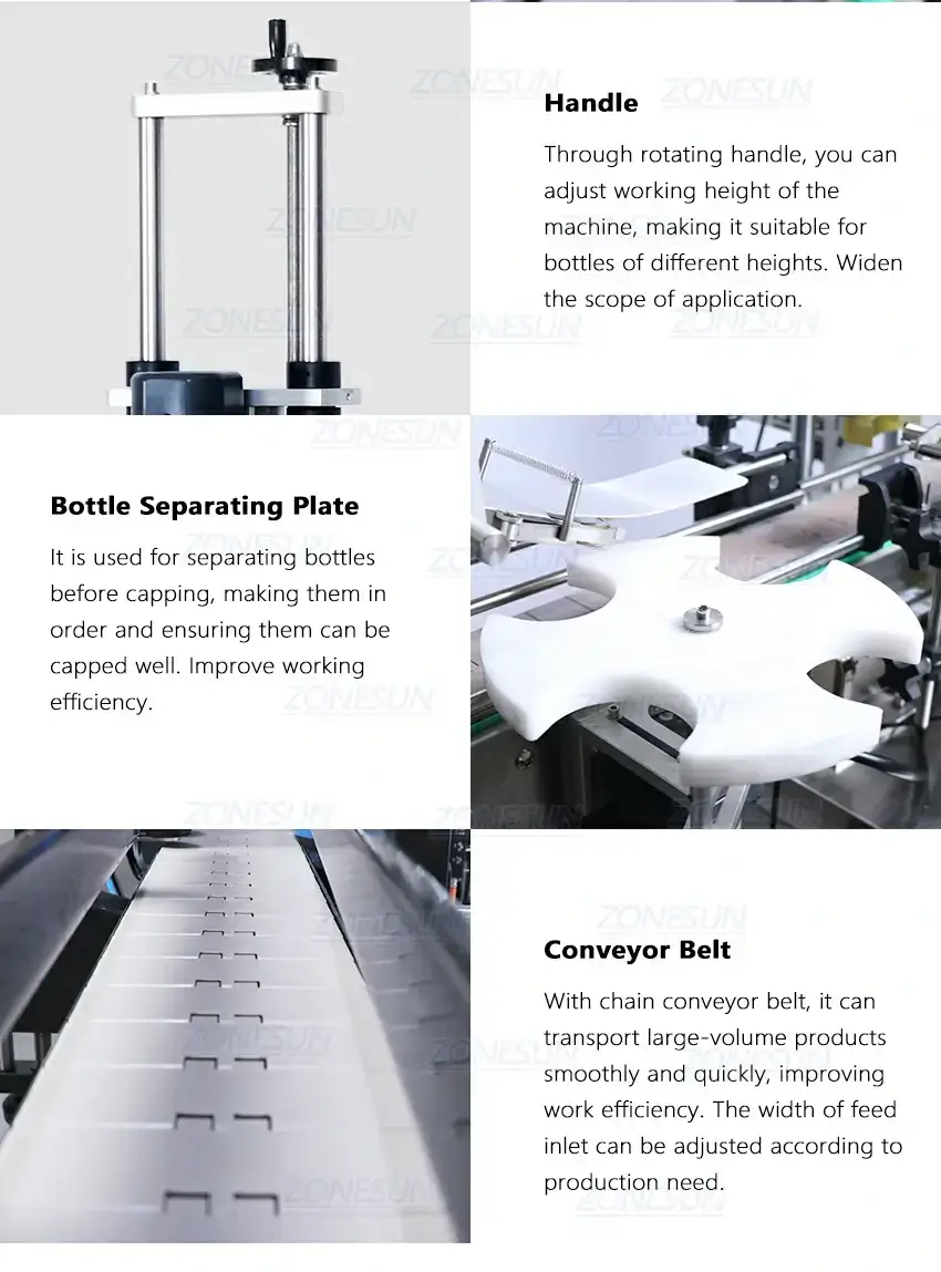 Twist Off Cap Capping Machine-ZONESUN TECHNOLOGY LIMITED Twist Off Cap Capping Machine-ZONESUN TECHNOLOGY LIMITED
