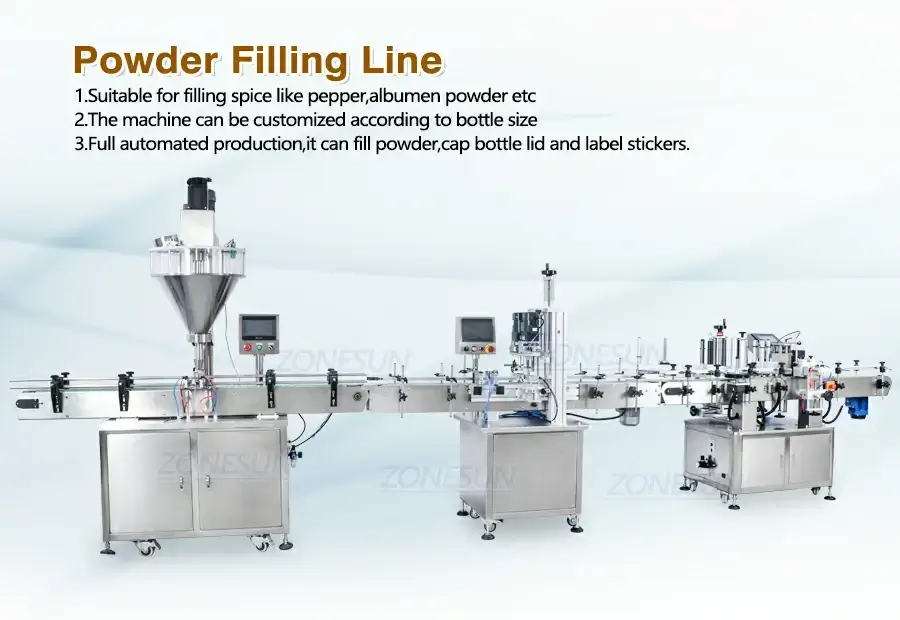 Powder Filling Line-ZONESUN TECHNOLOGY LIMITED Powder Filling Line-ZONESUN TECHNOLOGY LIMITED