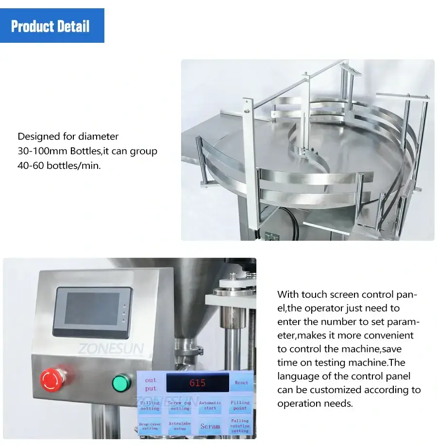 4 IN 1 Filling Capping Line-ZONESUN TECHNOLOGY LIMITED 4 IN 1 Filling Capping Line-ZONESUN TECHNOLOGY LIMITED