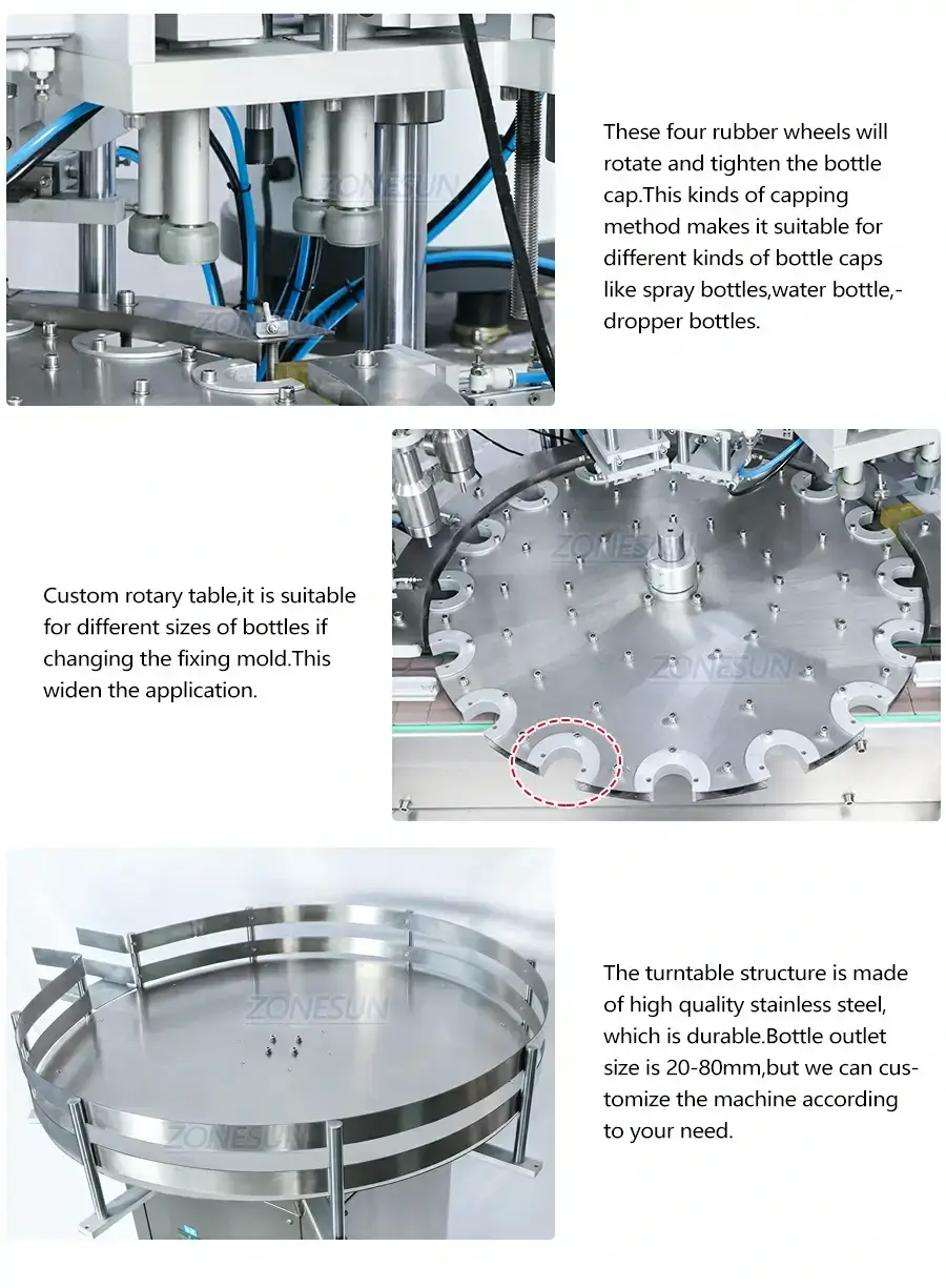 4 IN 1 Filling Capping Line-ZONESUN TECHNOLOGY LIMITED 4 IN 1 Filling Capping Line-ZONESUN TECHNOLOGY LIMITED