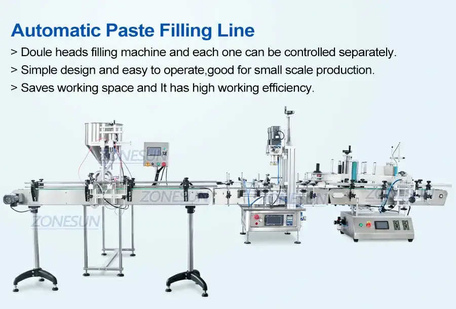 Double Head Paste Production Line-ZONESUN TECHNOLOGY LIMITED Double Head Paste Production Line-ZONESUN TECHNOLOGY LIMITED