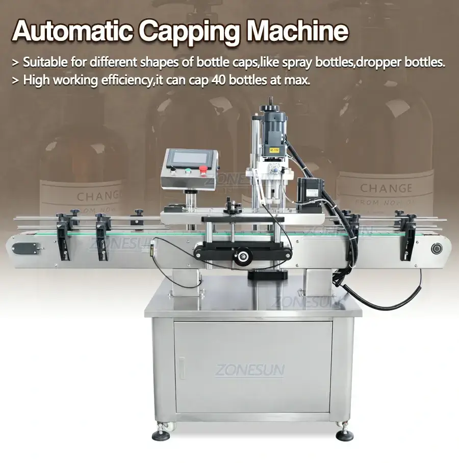ZONESUN Full Automatic Bottle Capping Machine-ZONESUN TECHNOLOGY LIMITED ZONESUN Full Automatic Bottle Capping Machine-ZONESUN TECHNOLOGY LIMITED