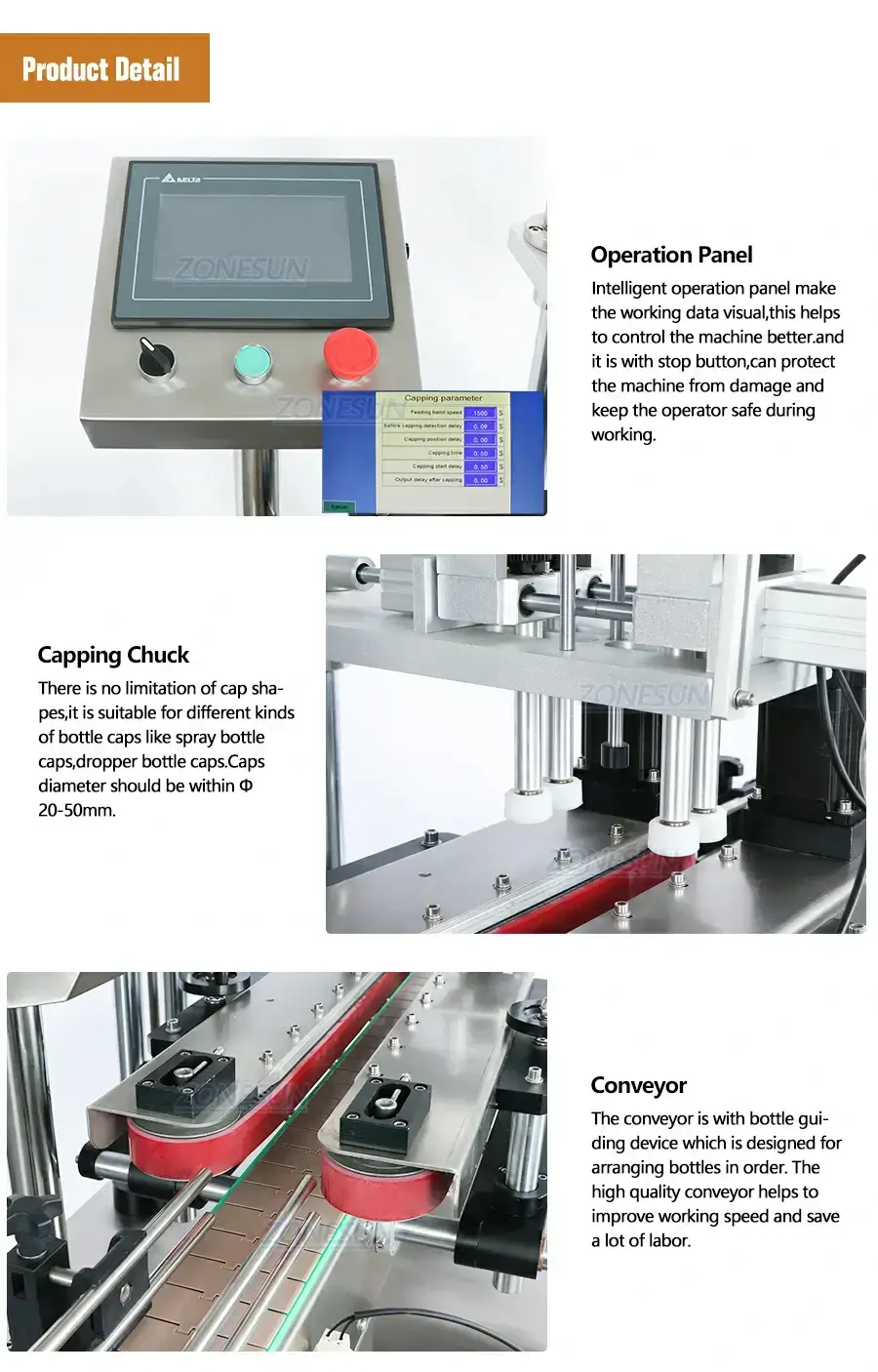 ZONESUN Full Automatic Bottle Capping Machine-ZONESUN TECHNOLOGY LIMITED ZONESUN Full Automatic Bottle Capping Machine-ZONESUN TECHNOLOGY LIMITED