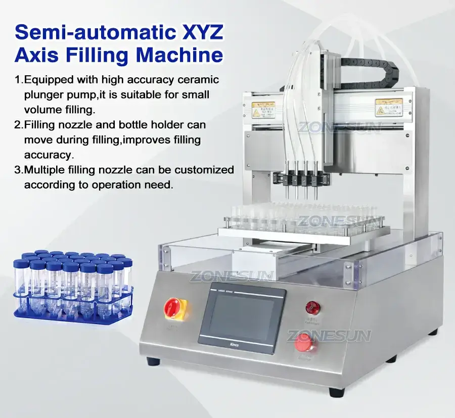 4 Heads Filling Machine-ZONESUN TECHNOLOGY LIMITED 4 Heads Filling Machine-ZONESUN TECHNOLOGY LIMITED