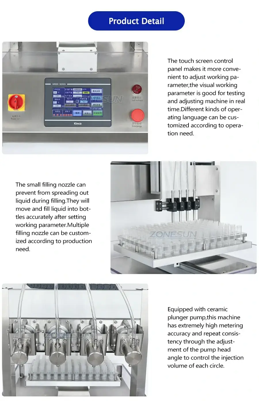 4 Heads Filling Machine-ZONESUN TECHNOLOGY LIMITED 4 Heads Filling Machine-ZONESUN TECHNOLOGY LIMITED