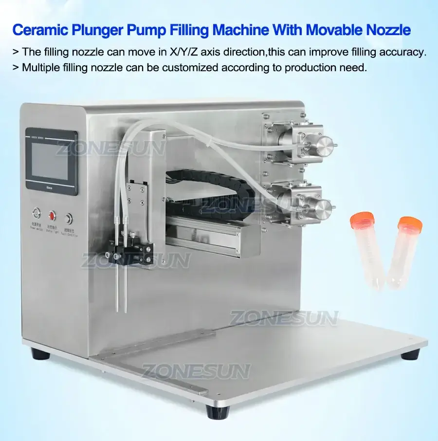 Ceramic Plunger Pump Filling Machine-ZONESUN TECHNOLOGY LIMITED Ceramic Plunger Pump Filling Machine-ZONESUN TECHNOLOGY LIMITED