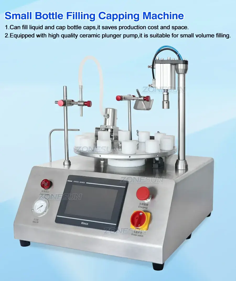 Desktop Filling Capping Machine-ZONESUN TECHNOLOGY LIMITED Desktop Filling Capping Machine-ZONESUN TECHNOLOGY LIMITED