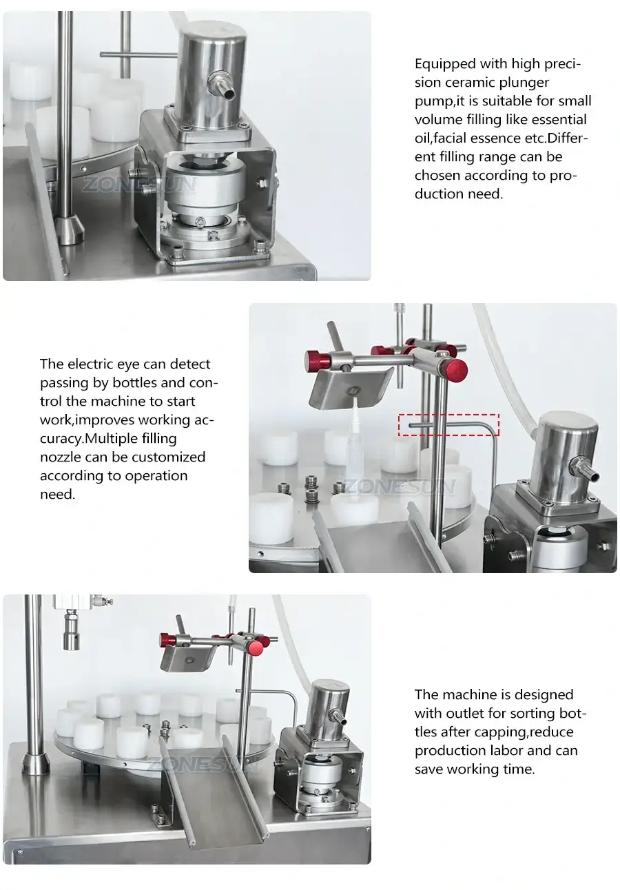 Desktop Filling Capping Machine-ZONESUN TECHNOLOGY LIMITED Desktop Filling Capping Machine-ZONESUN TECHNOLOGY LIMITED