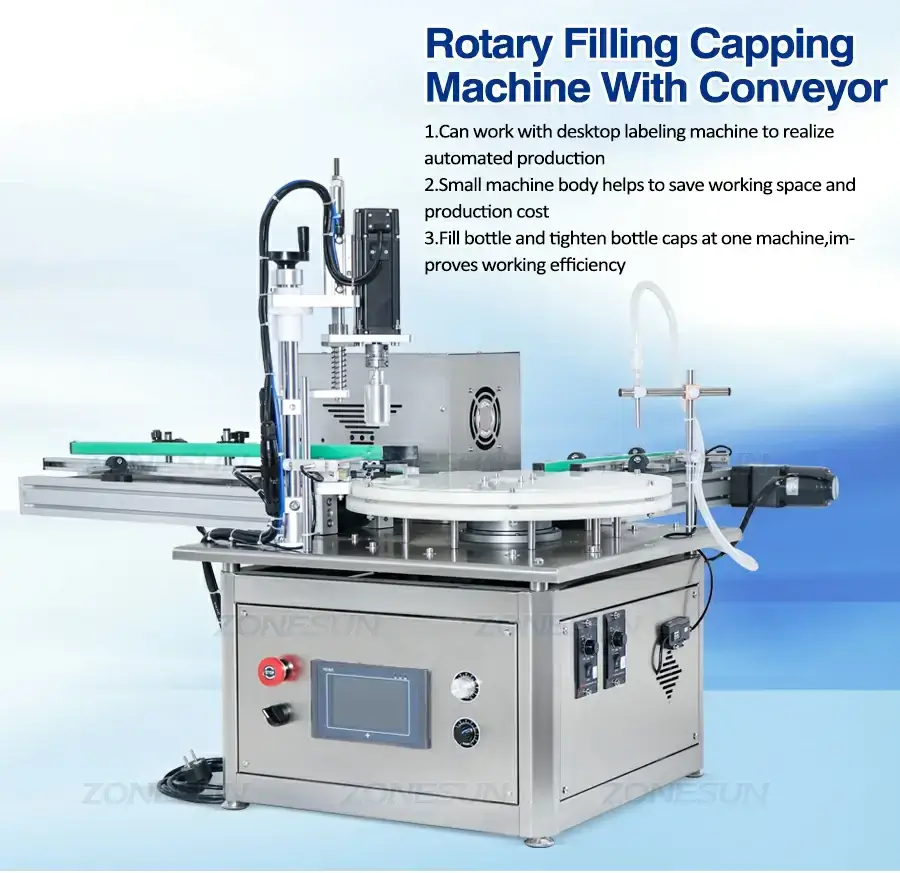 Desktop Filling Capping Machine-ZONESUN TECHNOLOGY LIMITED Desktop Filling Capping Machine-ZONESUN TECHNOLOGY LIMITED