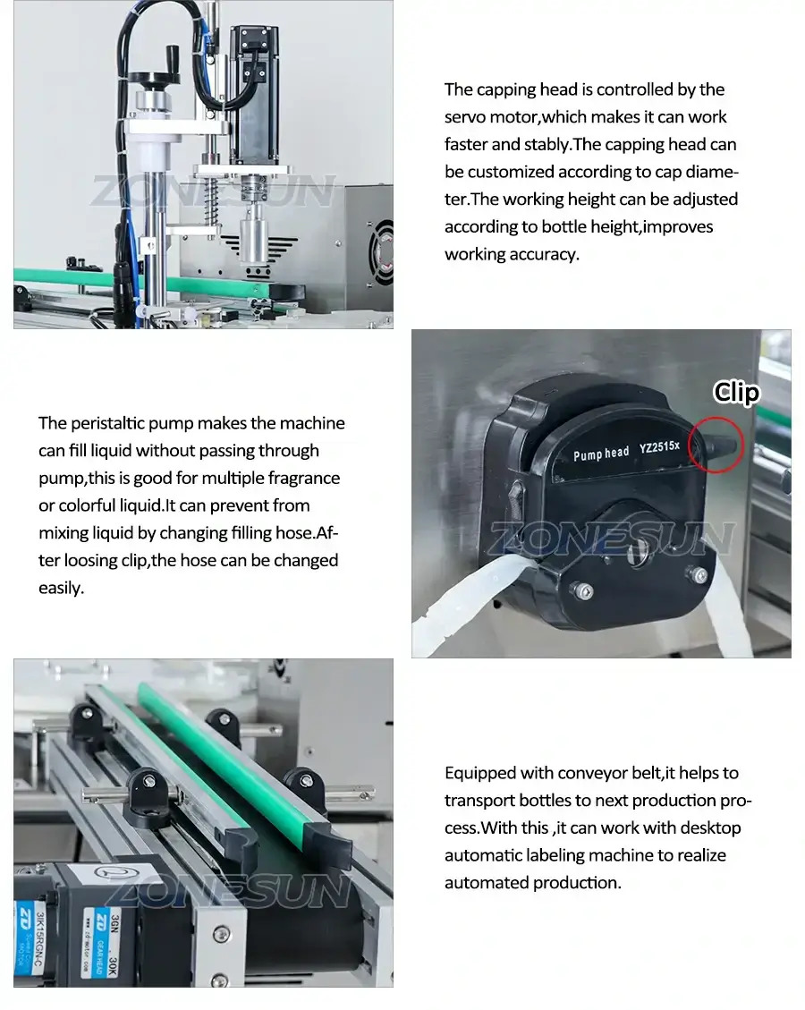 Desktop Filling Capping Machine-ZONESUN TECHNOLOGY LIMITED Desktop Filling Capping Machine-ZONESUN TECHNOLOGY LIMITED