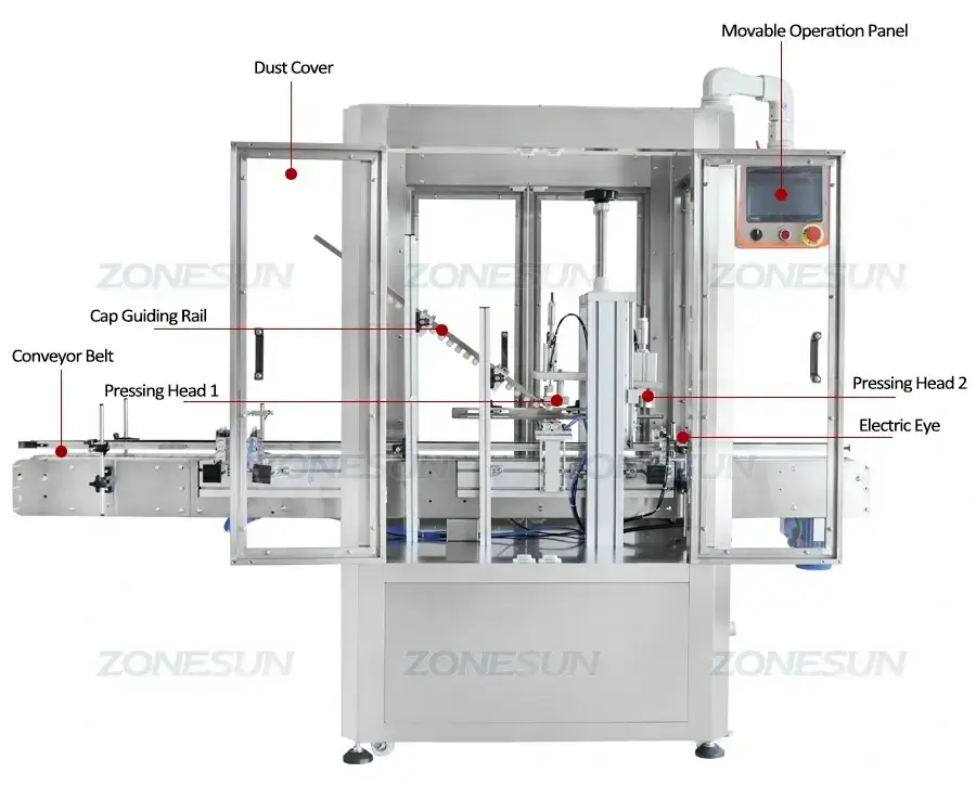 Capping Machine With Dust Cover-ZONESUN TECHNOLOGY LIMITED Capping Machine With Dust Cover-ZONESUN TECHNOLOGY LIMITED