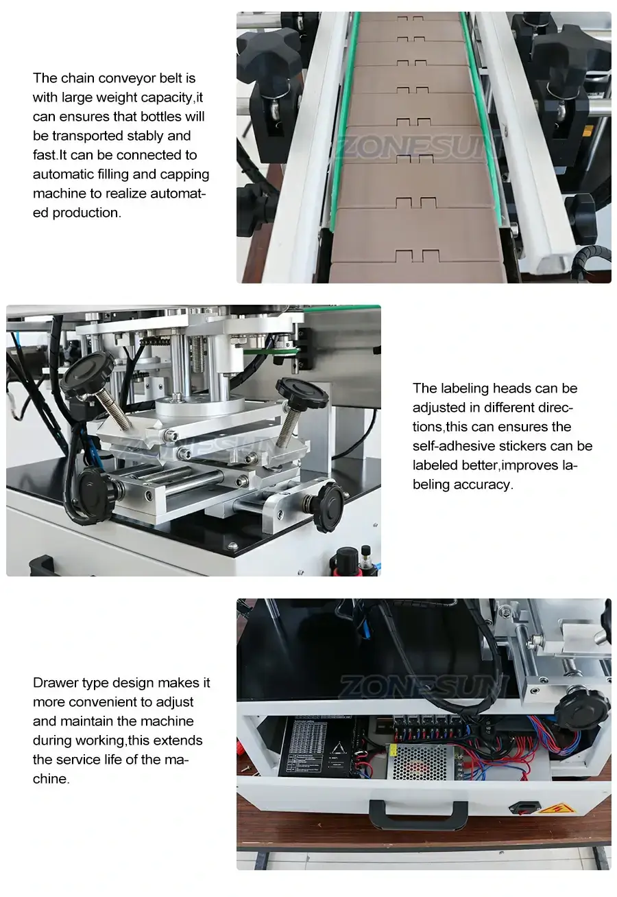 Hexagonal Bottles Labeling Machine-ZONESUN TECHNOLOGY LIMITED Hexagonal Bottles Labeling Machine-ZONESUN TECHNOLOGY LIMITED