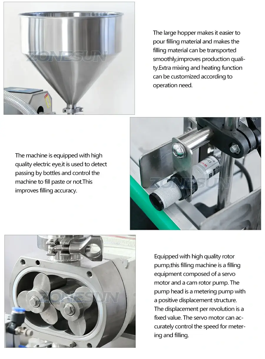 Rotor Pump Filling Machine-ZONESUN TECHNOLOGY LIMITED Rotor Pump Filling Machine-ZONESUN TECHNOLOGY LIMITED