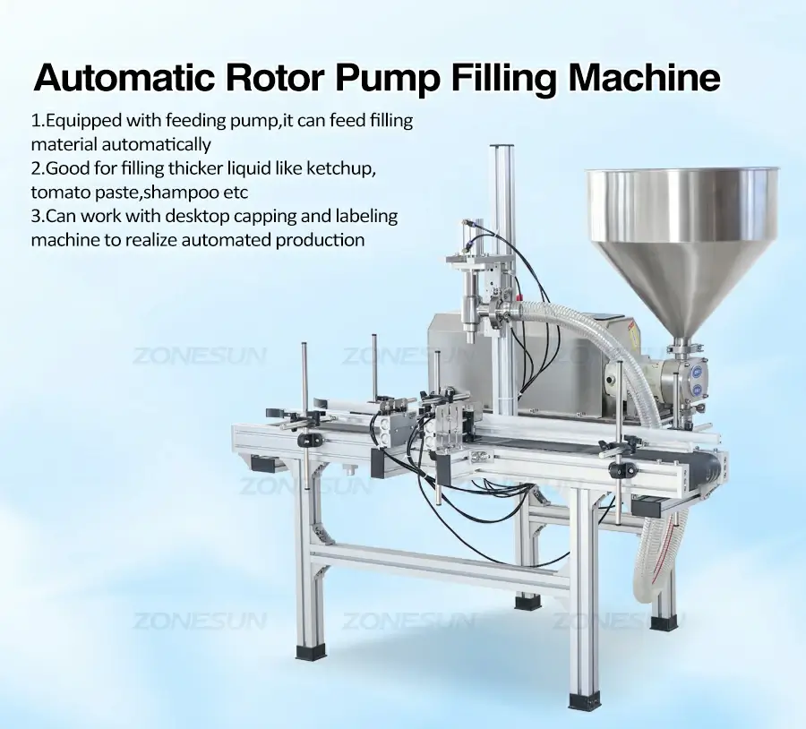 Rotor Pump Filling Machine-ZONESUN TECHNOLOGY LIMITED Rotor Pump Filling Machine-ZONESUN TECHNOLOGY LIMITED