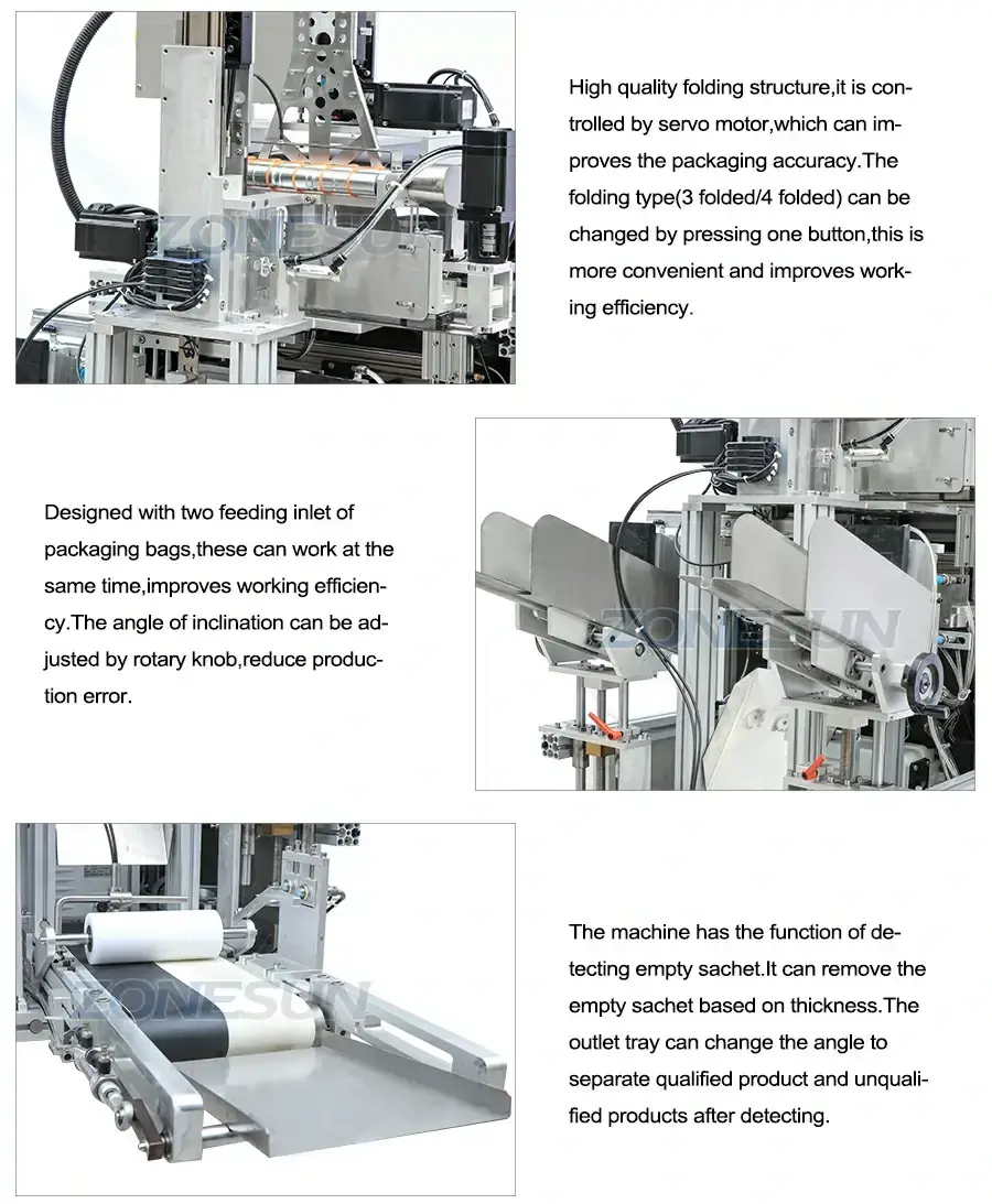 Mask Sheet Folding Packing Machine-ZONESUN TECHNOLOGY LIMITED Mask Sheet Folding Packing Machine-ZONESUN TECHNOLOGY LIMITED