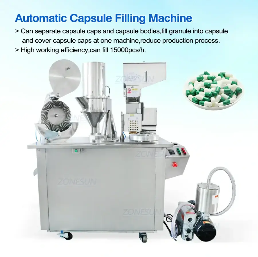 Automatic Capsule Filling Machine-ZONESUN TECHNOLOGY LIMITED Automatic Capsule Filling Machine-ZONESUN TECHNOLOGY LIMITED
