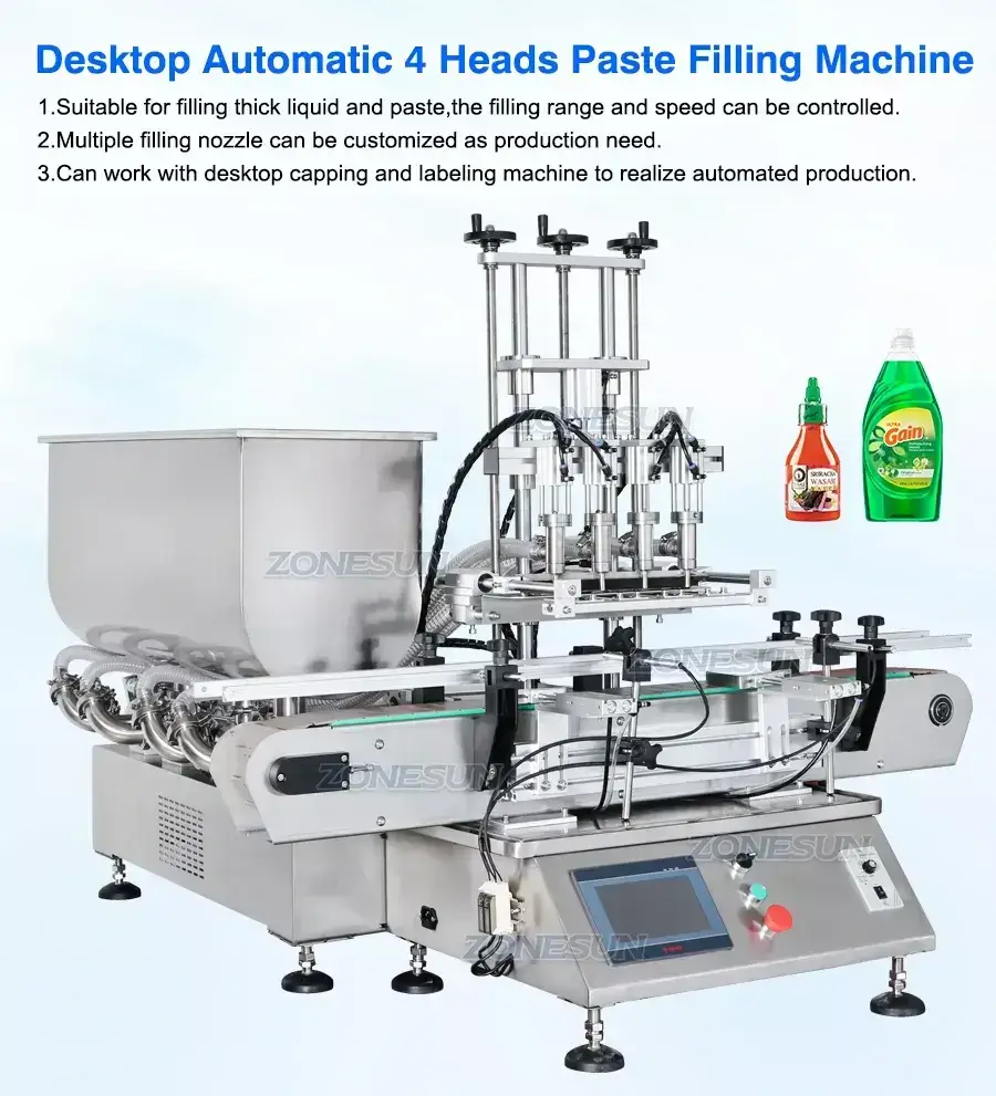 Desktop Paste Filling Machine-ZONESUN TECHNOLOGY LIMITED Desktop Paste Filling Machine-ZONESUN TECHNOLOGY LIMITED
