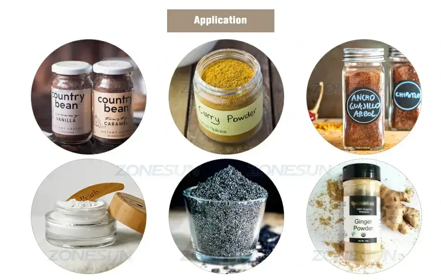 Auger Powder Bottle Filling Machine-ZONESUN TECHNOLOGY LIMITED Auger Powder Bottle Filling Machine-ZONESUN TECHNOLOGY LIMITED