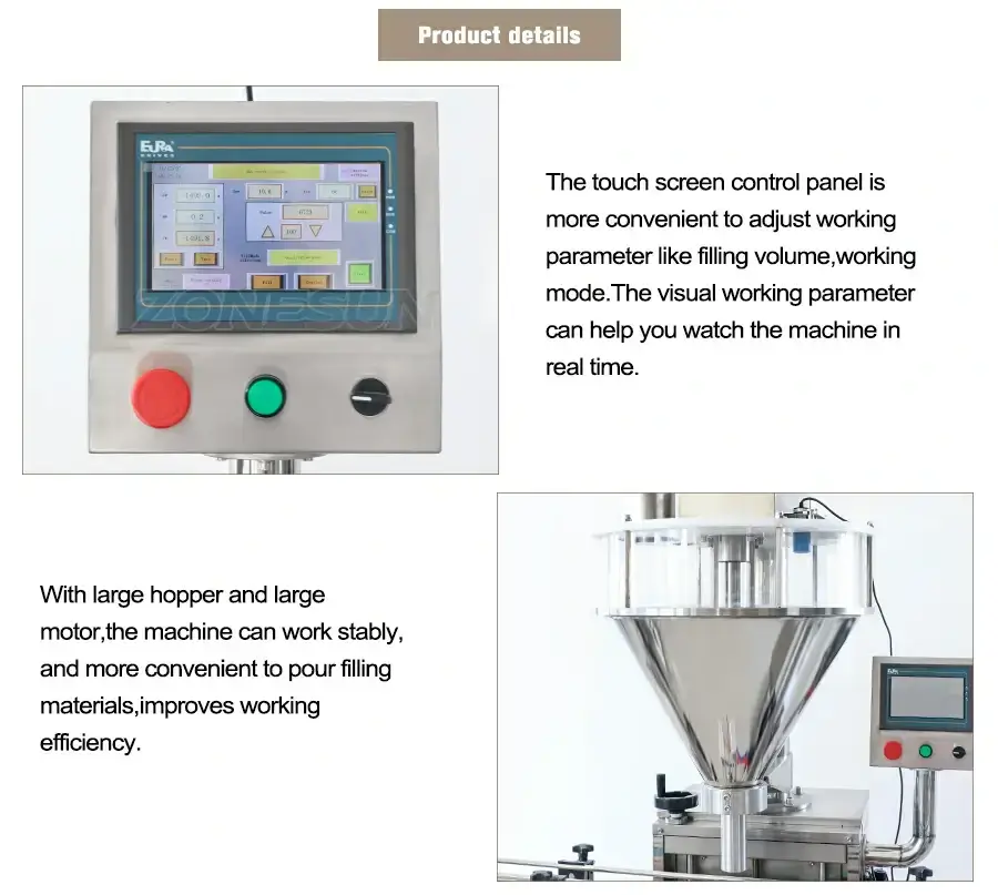 Auger Powder Bottle Filling Machine-ZONESUN TECHNOLOGY LIMITED Auger Powder Bottle Filling Machine-ZONESUN TECHNOLOGY LIMITED