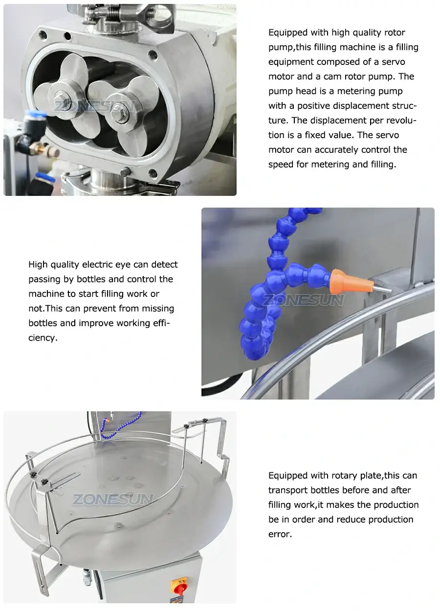 Rotor Pump Filling Machine-ZONESUN TECHNOLOGY LIMITED Rotor Pump Filling Machine-ZONESUN TECHNOLOGY LIMITED