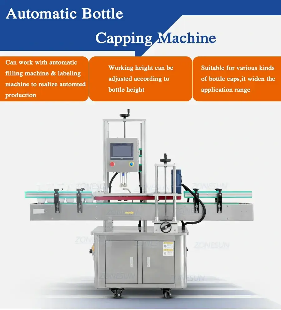 Automatic Bottles Capping Machine-ZONESUN TECHNOLOGY LIMITED Automatic Bottles Capping Machine-ZONESUN TECHNOLOGY LIMITED