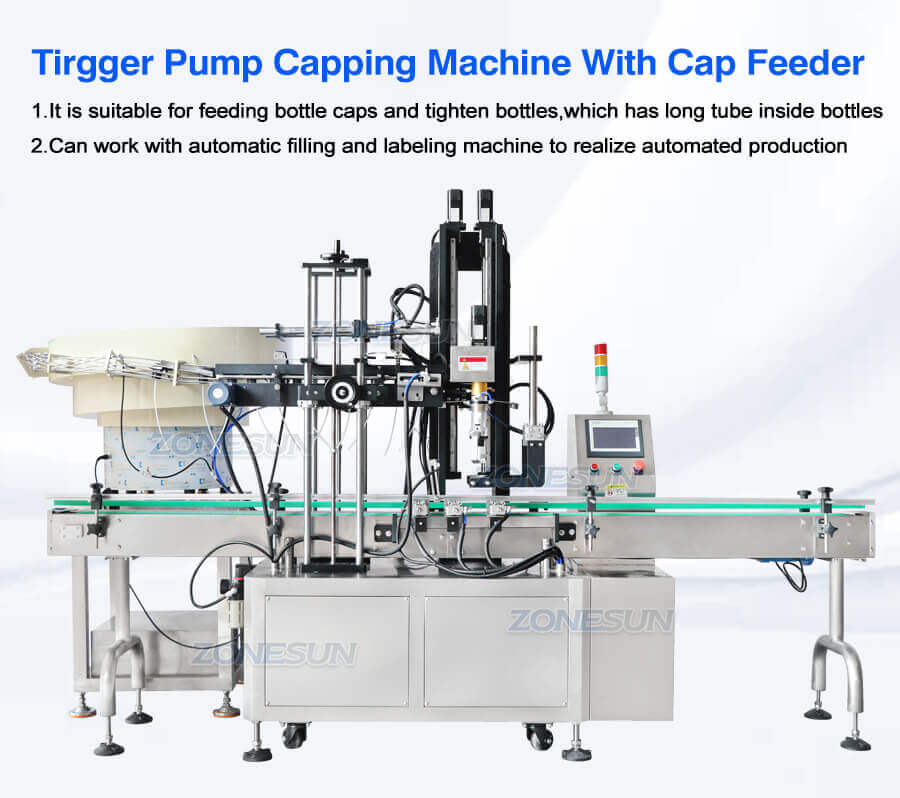 Spray Bottle Capping Machine-ZONESUN TECHNOLOGY LIMITED Spray Bottle Capping Machine-ZONESUN TECHNOLOGY LIMITED