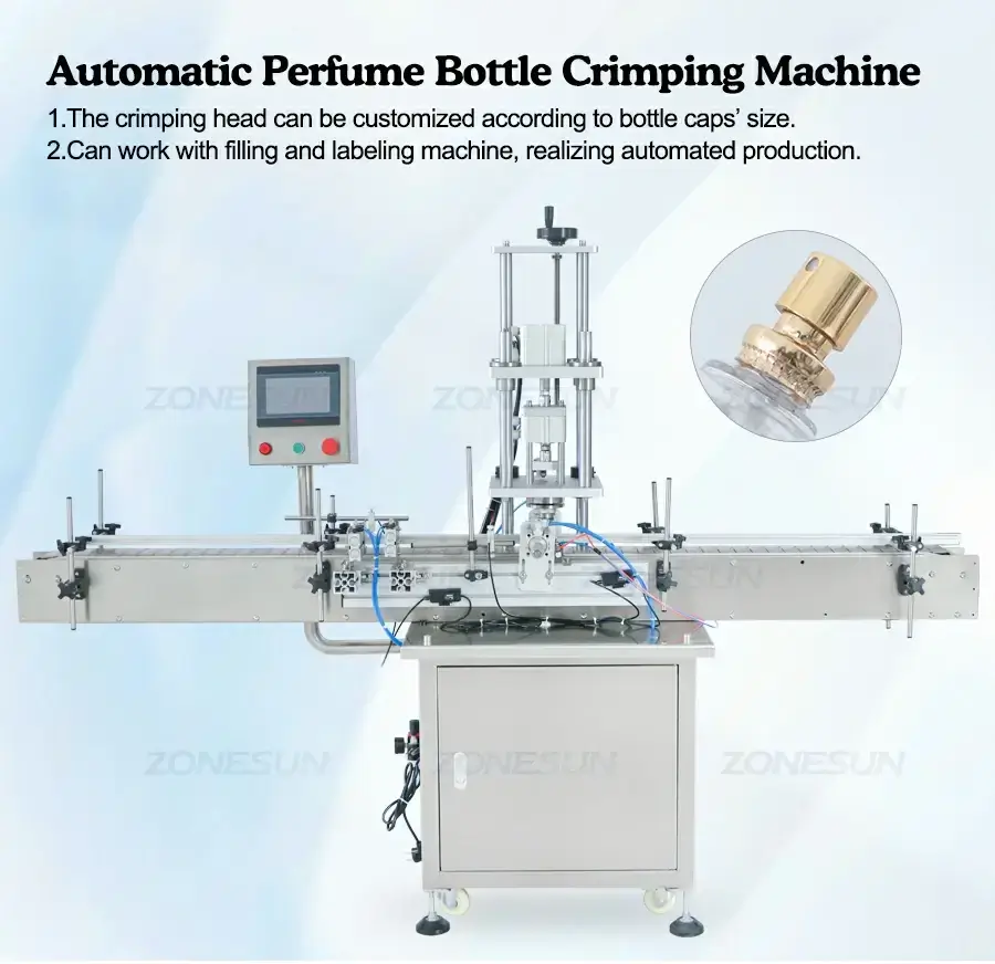 Perfume Bottle Capping Machine-ZONESUN TECHNOLOGY LIMITED Perfume Bottle Capping Machine-ZONESUN TECHNOLOGY LIMITED