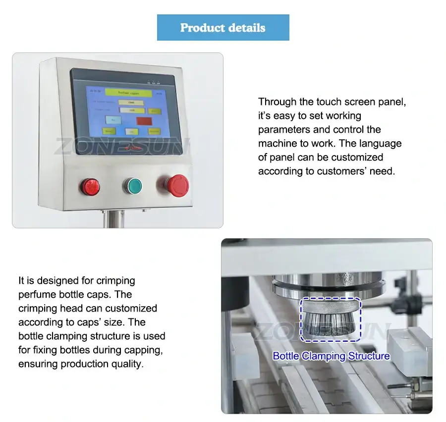 Perfume Bottle Capping Machine-ZONESUN TECHNOLOGY LIMITED Perfume Bottle Capping Machine-ZONESUN TECHNOLOGY LIMITED