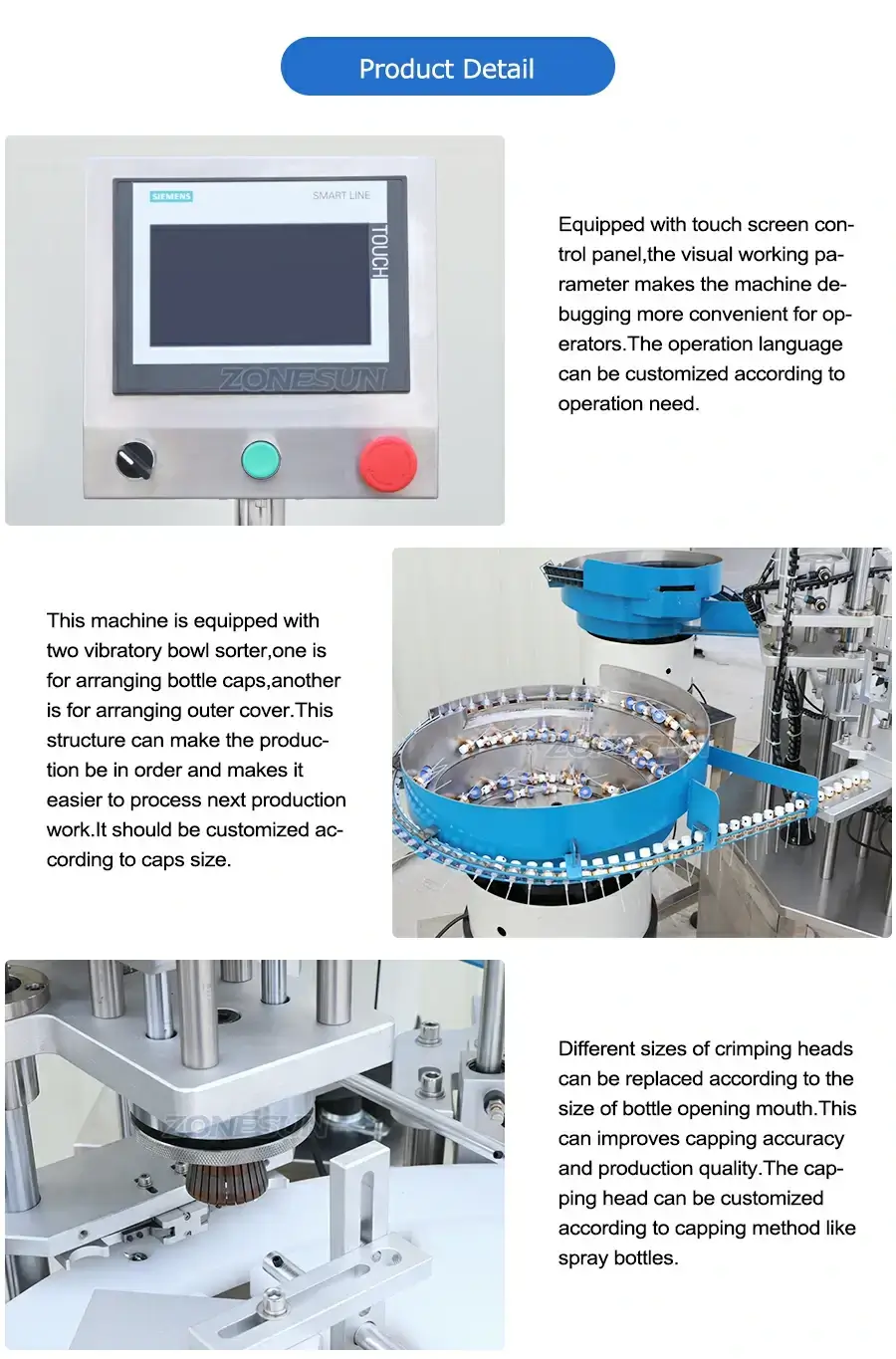 Rotary Perfume Bottle Capping Machine-ZONESUN TECHNOLOGY LIMITED Rotary Perfume Bottle Capping Machine-ZONESUN TECHNOLOGY LIMITED